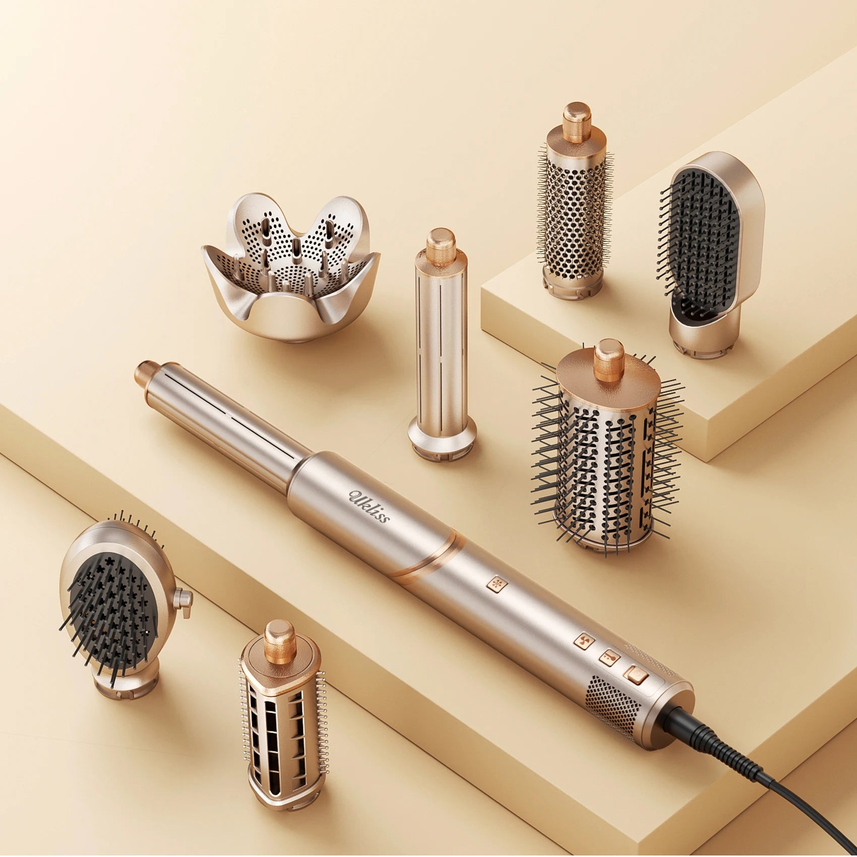 Hair Dryer 8 in 1 Hair Styler Tools Complete Set Salon Brushless Motor 110000rpm Professional Blower Dryerr With Comb