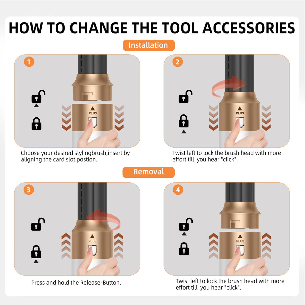 5-in-1 Hair Dryer Styling Set Professional Home Styling Tools Curling Iron Hot Air Comb Straightener Multifunctional Hair Salon