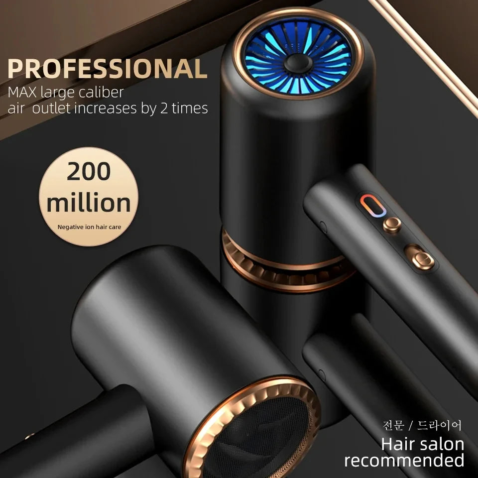F33  Hair Dryer High-Speed Electric Turbine Airflow Low Noise Constant Temperature And Quick Drying Suitable For Home Salons