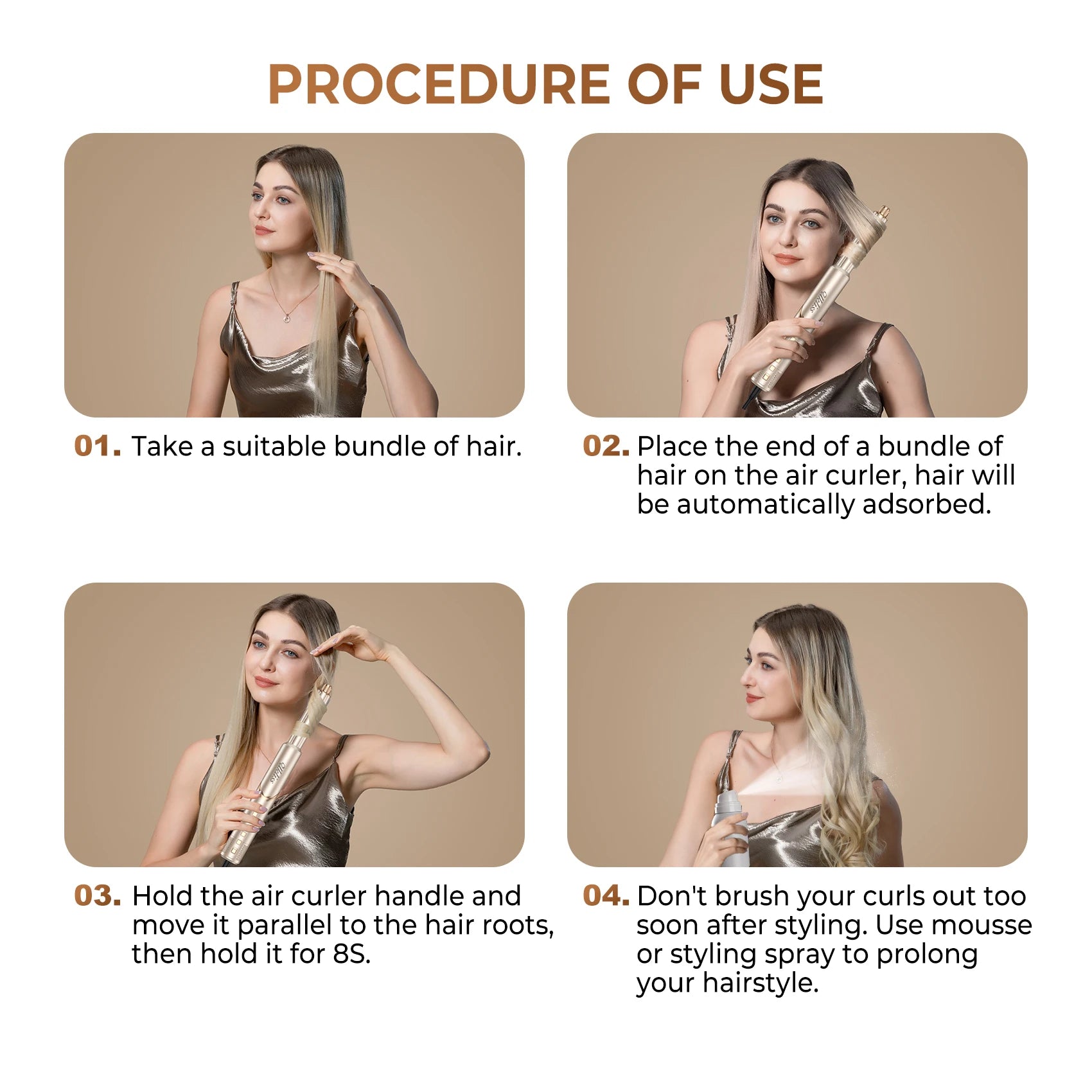 Hair Dryer 8 in 1 Hair Styler Tools Complete Set Salon Brushless Motor 110000rpm Professional Blower Dryerr With Comb