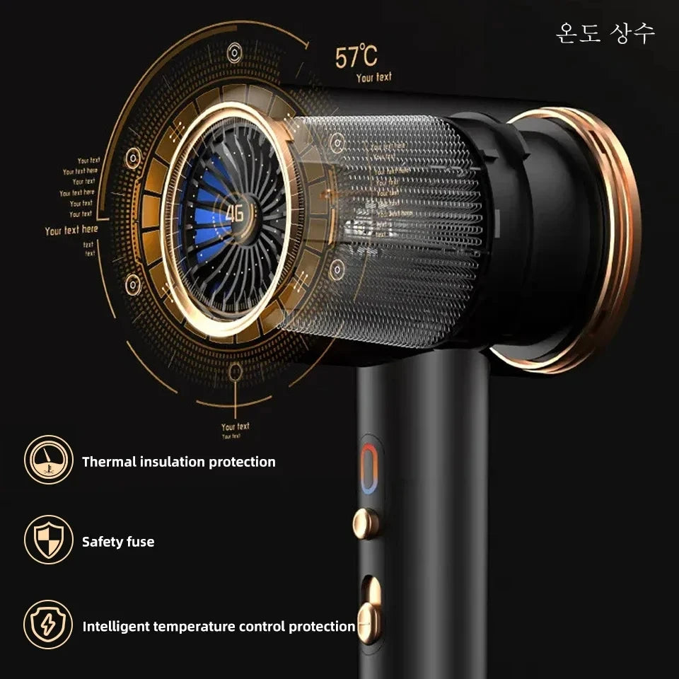 F33  Hair Dryer High-Speed Electric Turbine Airflow Low Noise Constant Temperature And Quick Drying Suitable For Home Salons