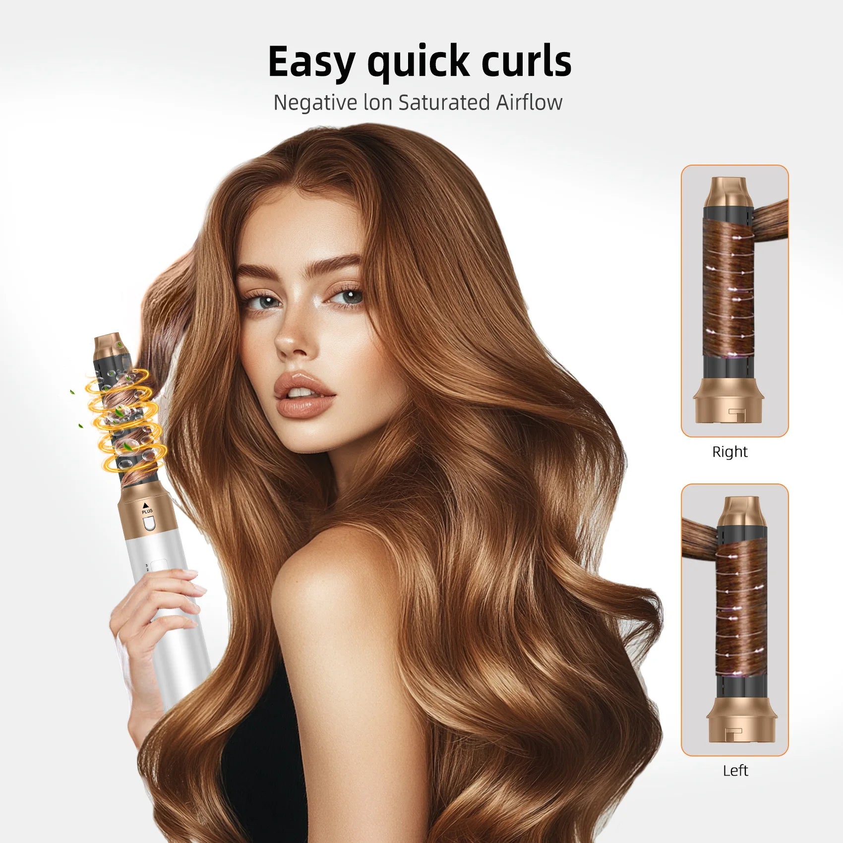 5-in-1 Hair Dryer Styling Set Professional Home Styling Tools Curling Iron Hot Air Comb Straightener Multifunctional Hair Salon