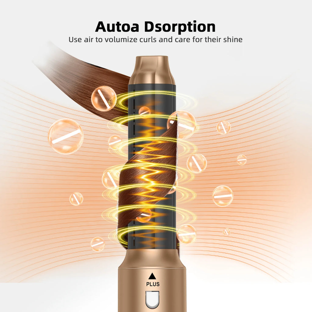 5-in-1 Hair Dryer Styling Set Professional Home Styling Tools Curling Iron Hot Air Comb Straightener Multifunctional Hair Salon