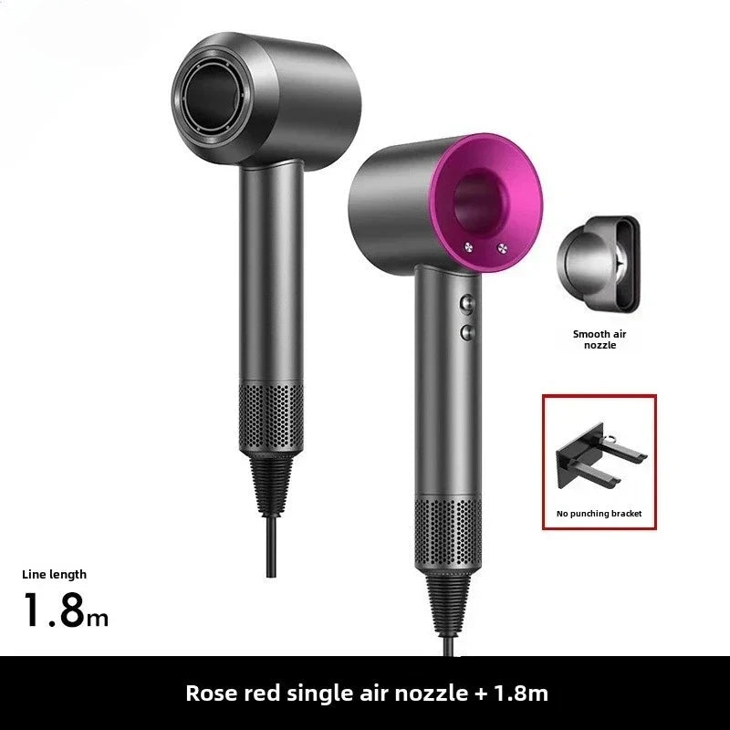 2026 Hair Dryer Professional Leafless Negative Ion Attachment Negative Ion Salon Tool Home Travel Portable Electric Hair Dryer