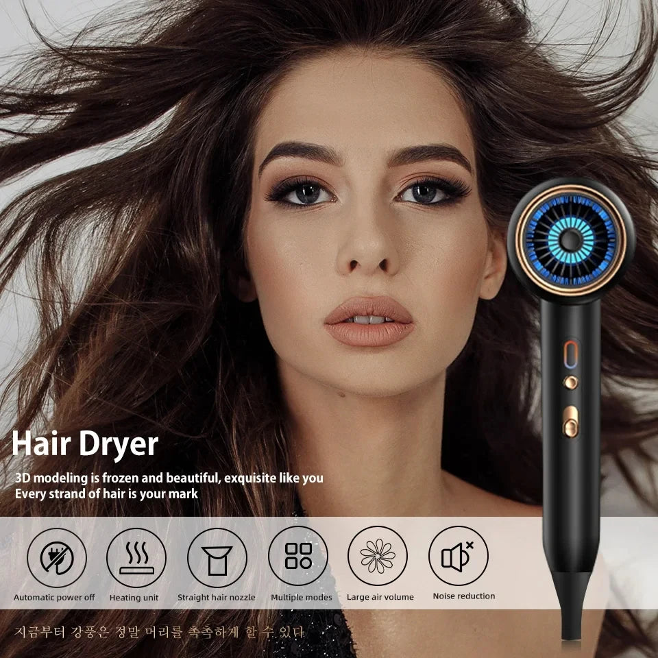 F33  Hair Dryer High-Speed Electric Turbine Airflow Low Noise Constant Temperature And Quick Drying Suitable For Home Salons